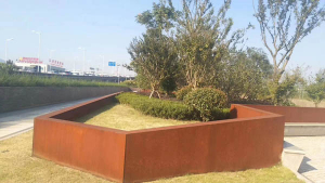岭口镇耐候钢挡土墙